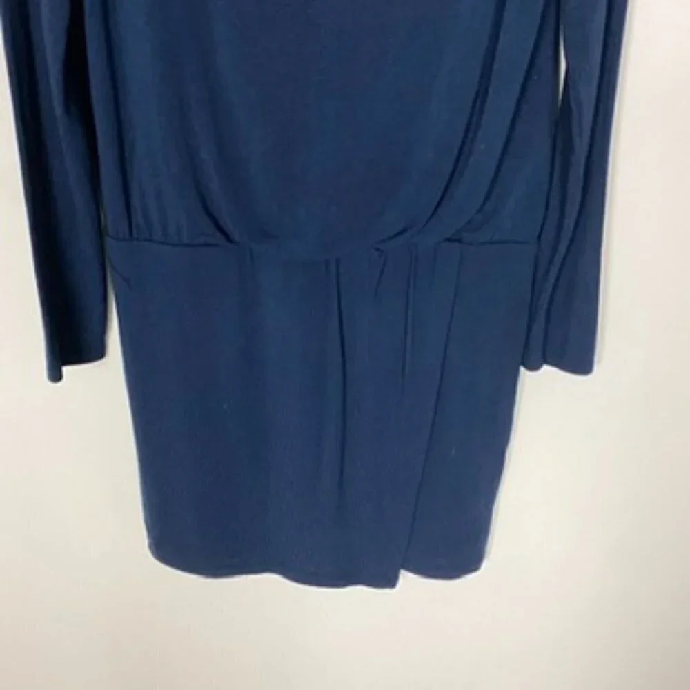Bailey 44 Lloyd Sweater Knit Mini Dress Long Sleeve Navy Blue Womens Small‎